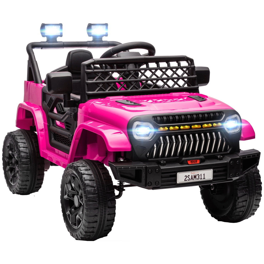 Auto Elettrica per Bambini con Telecomando ¨C Zephmum ¨C Rosa 12V