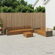 Set di divani da esterno 8 pcs Naturale 79 x 79 x 37 cm 3383127