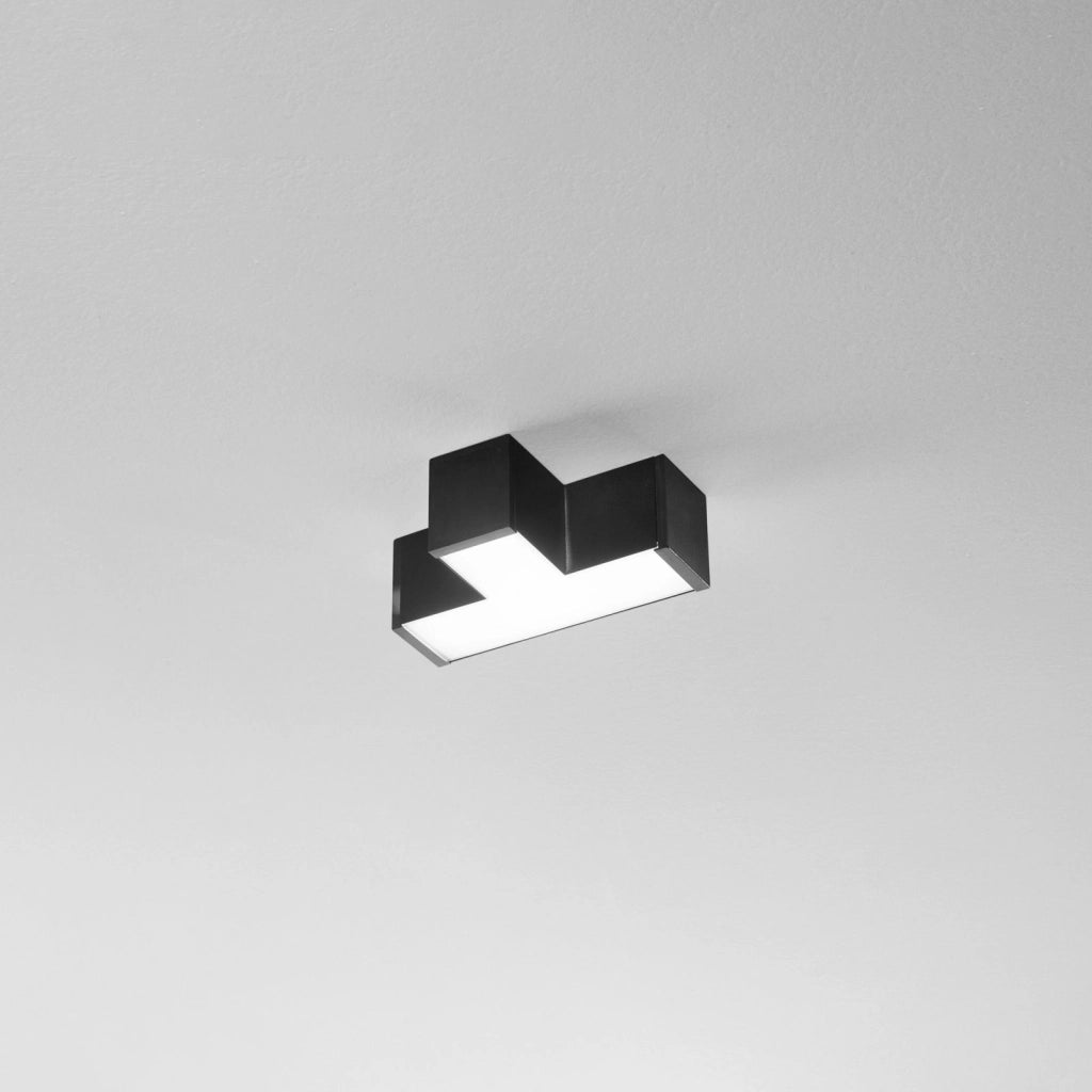 CONNETTORE A T LED NERO 10W 1420LM CCT 3000K / 4000K PER BARRA LED NEXT
