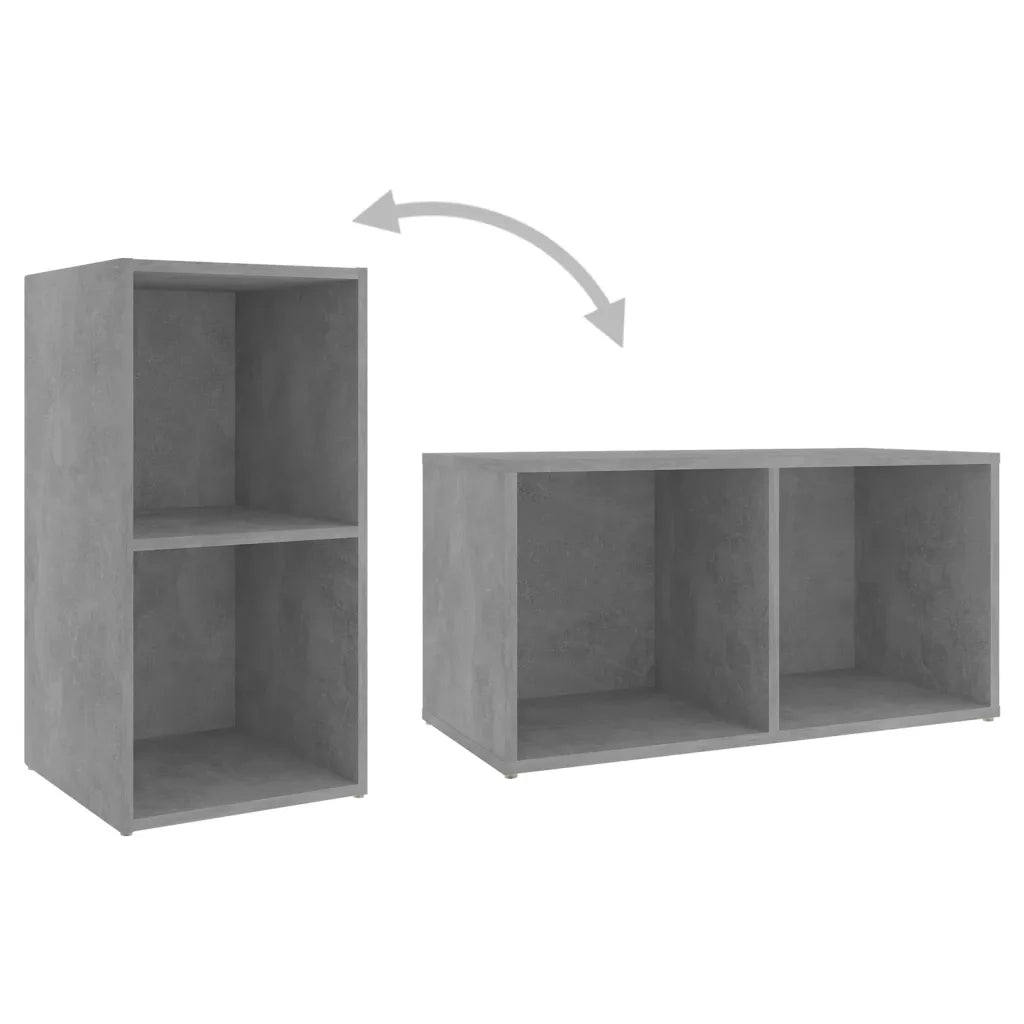 Mobili TV 2 pz Grigio Cemento 72x35x36,5cm in Legno Multistrato 3079947