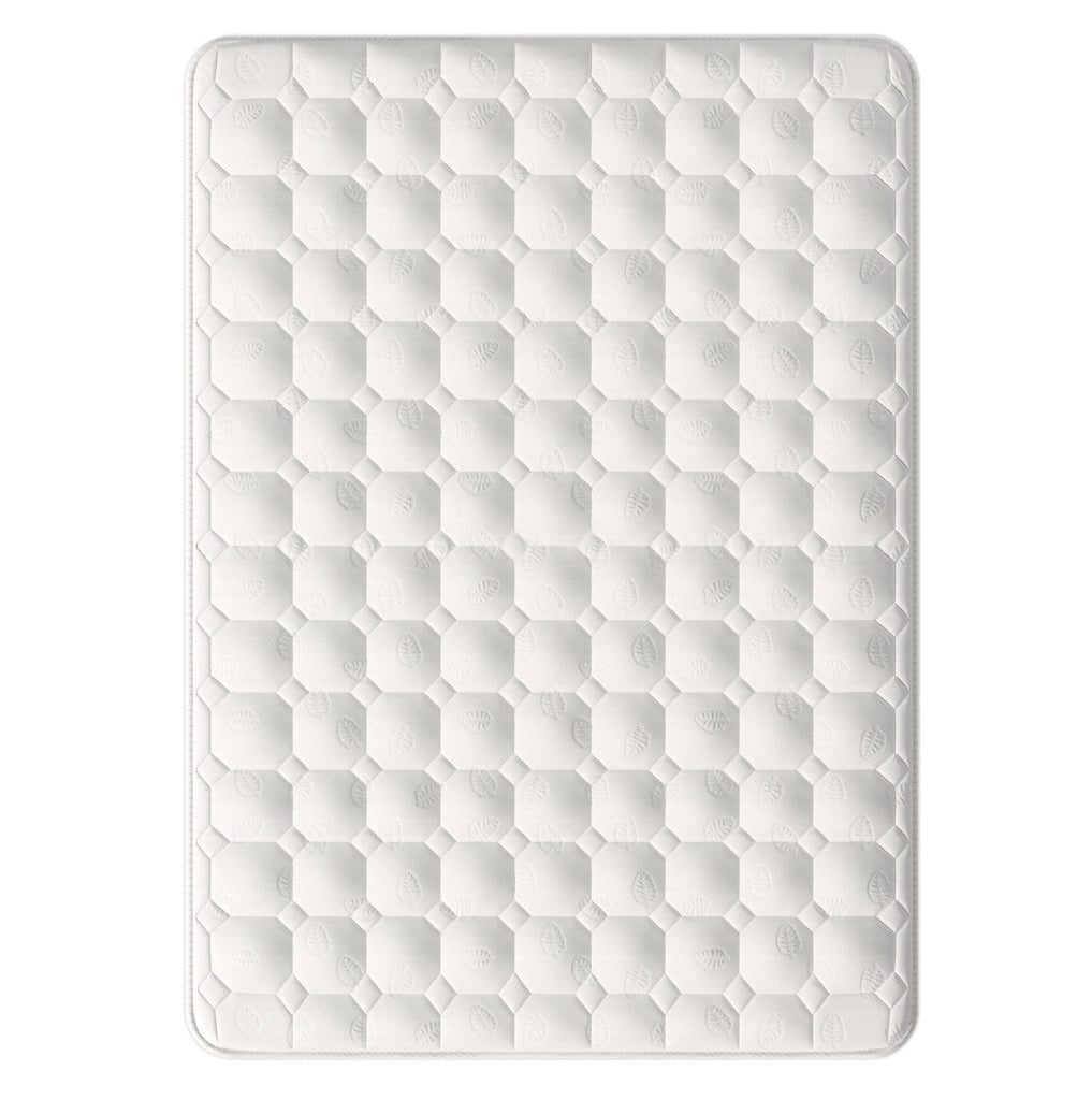 Materasso 7 zone 140x200 cm H3 con molle insacchettate; rivestimento in poliestere bianco; altezza 25 cm