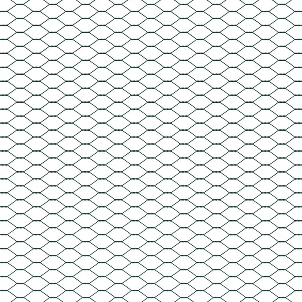 Recinzione da Giardino | Recinzione Esagonale Verde 1,4 x 10 m PVC