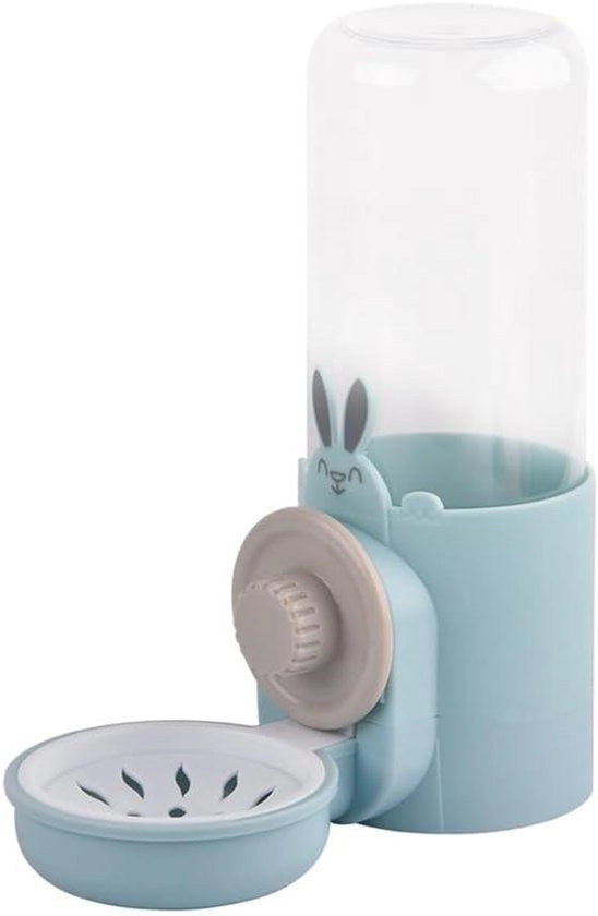 Dispensatore di acqua per animali da compagnia, adatto per coniglio, feeder per gabbia, kratt per coniglio, gabbia per coniglio, coniglio, cucciolo di coniglio, gatto, chinotto, fretta, cavia, scoiattolo, tartaruga.