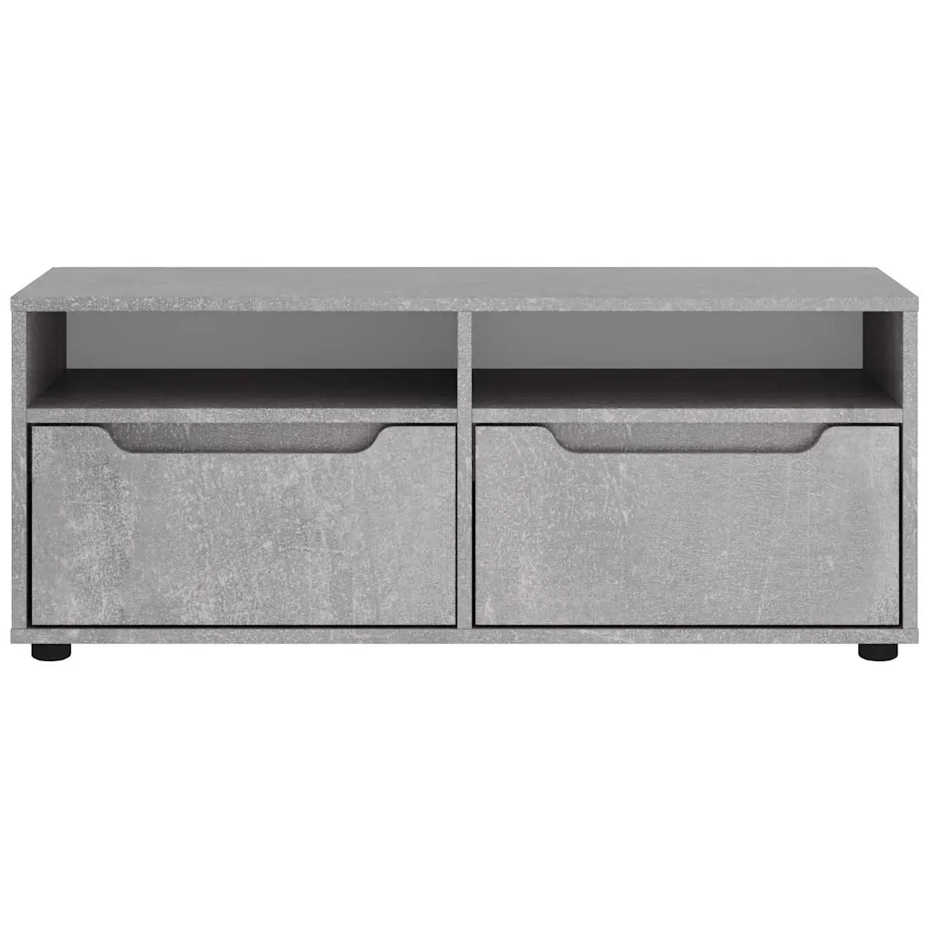 Mobile TV-Credenza per TV-Console TV VISNES Grigio Cemento 100x40x38 cm Legno Multistrato