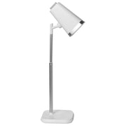 Lampada da tavolo e da parete per ufficio 2 in 1 bianco Illuminazione da tavolo Lettura Lampada per computer Braccio staccabile Funzione CCT Dimmer Stepless