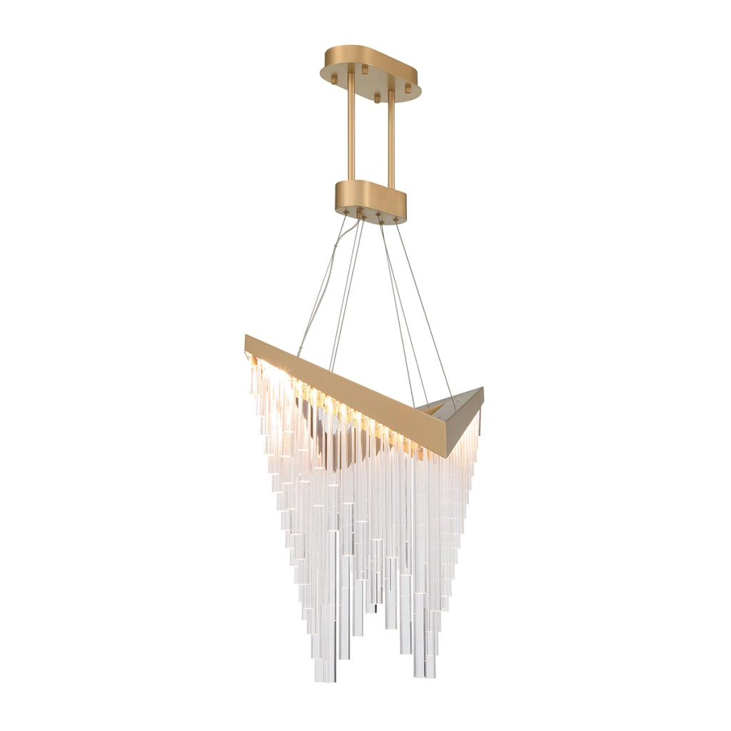 Lampadario glamour oro a V LED 40W Vivien Quintiesse