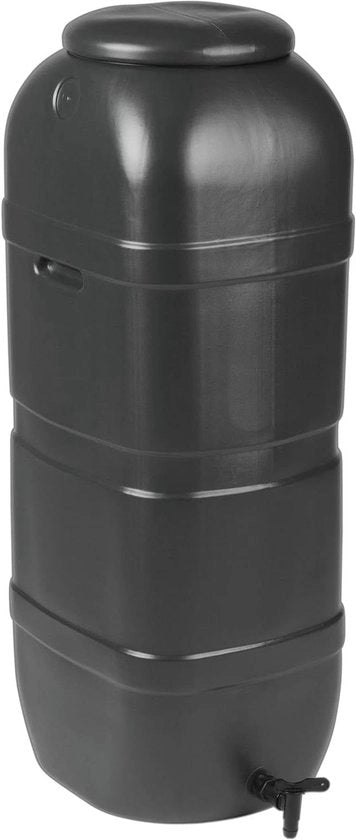 Serbatoio acqua 100L a parete sottile con rubinetto e coperchio chiuso - Nero