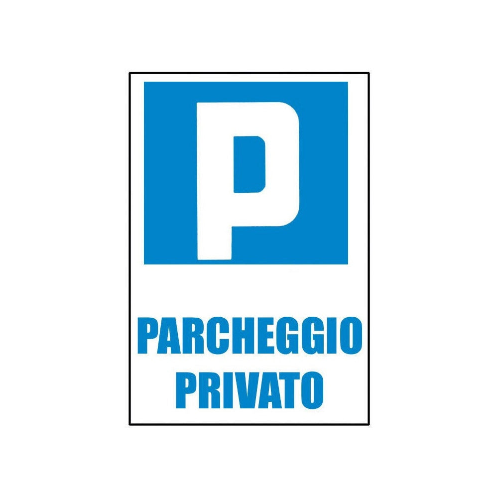 Cartello 20x30cm parcheggio privato