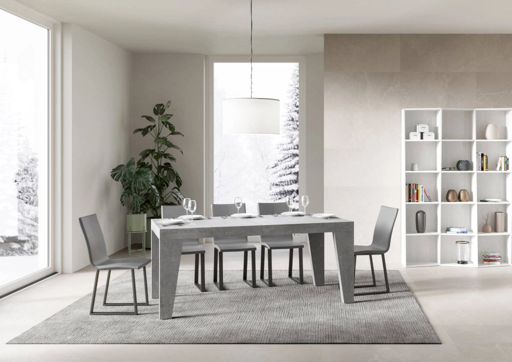 Tavolo allungabile 90x180/440 cm Naxor Cemento