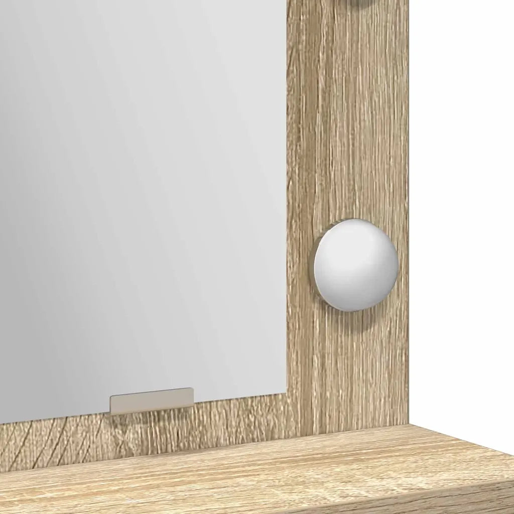 Toeletta | Tavolo da Trucco con cassetto Rovere Sonoma 79 x 41 x 135 cm