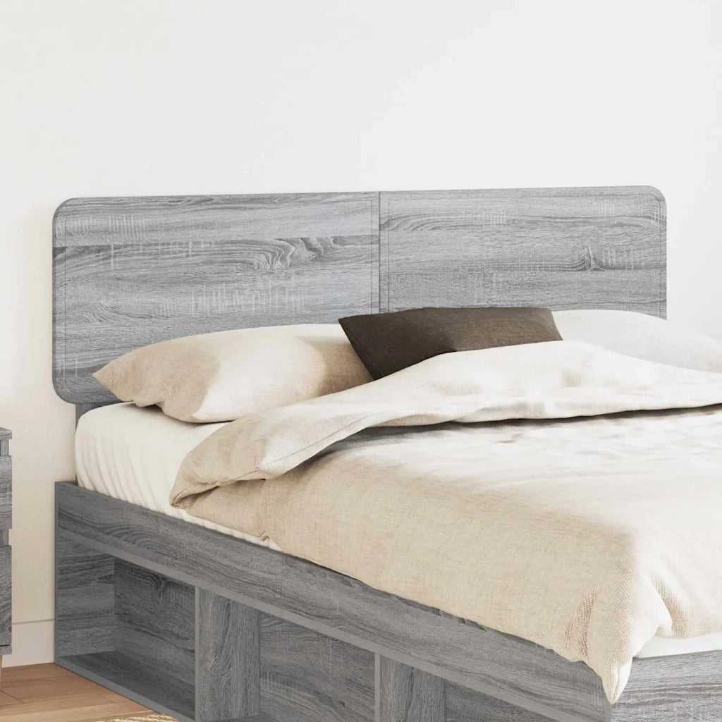 Testiera-Testata-Testiera Decorativa Grigio Sonoma 140 cm Legno multistrato 850529