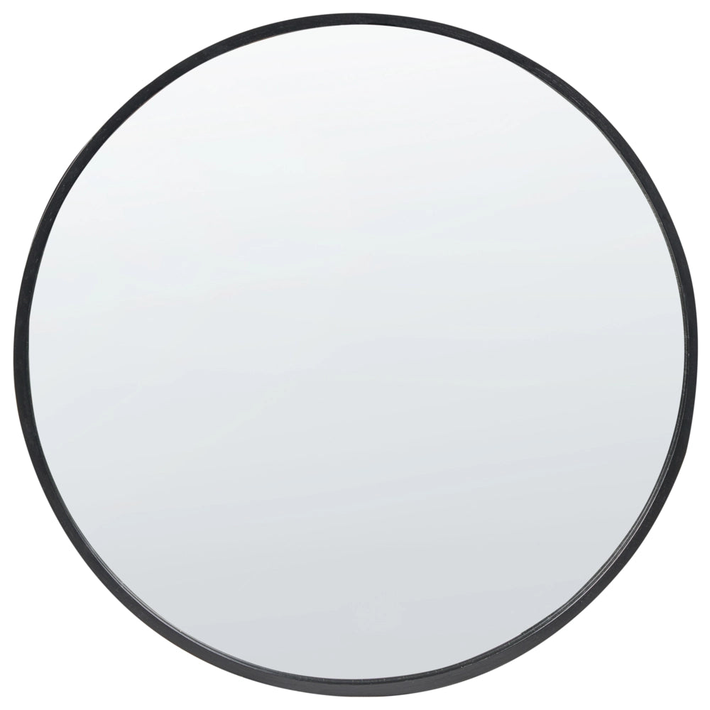 Armadietto a muro per bagno con specchio 50 x 50 cm Legno di bambù Pratico contenitore Stile moderno Bagno Nero