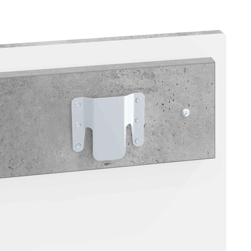 Testiera da Muro ZWOLLE Grigio Cemento Legno ingegnerizzato 896498