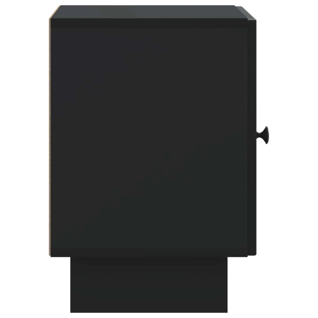 Armadio da Notte Nero 43 x 34,5 x 50 cm Legno ingegnerizzato 893877