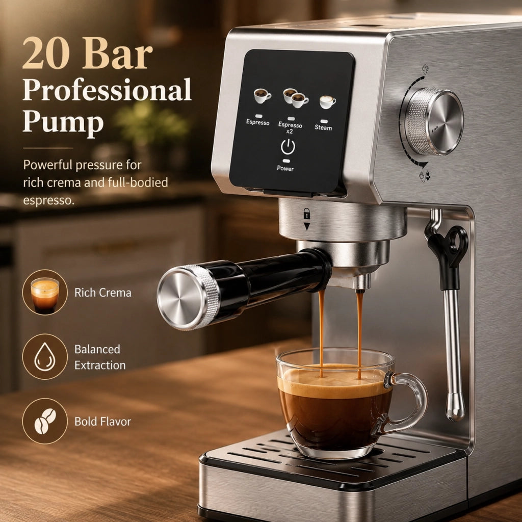 Macchina per caff¨¨ espresso professionale ¨C Minimal ¨C 1350W touch screen 1.2L