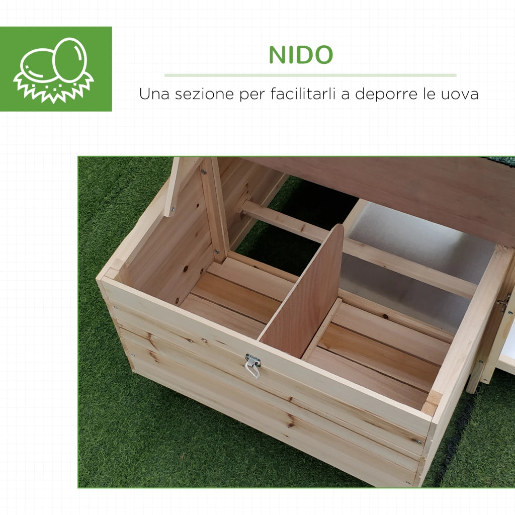 Pollaio da Giardino in Legno ¨C Minimal ¨C 196x76x97cm