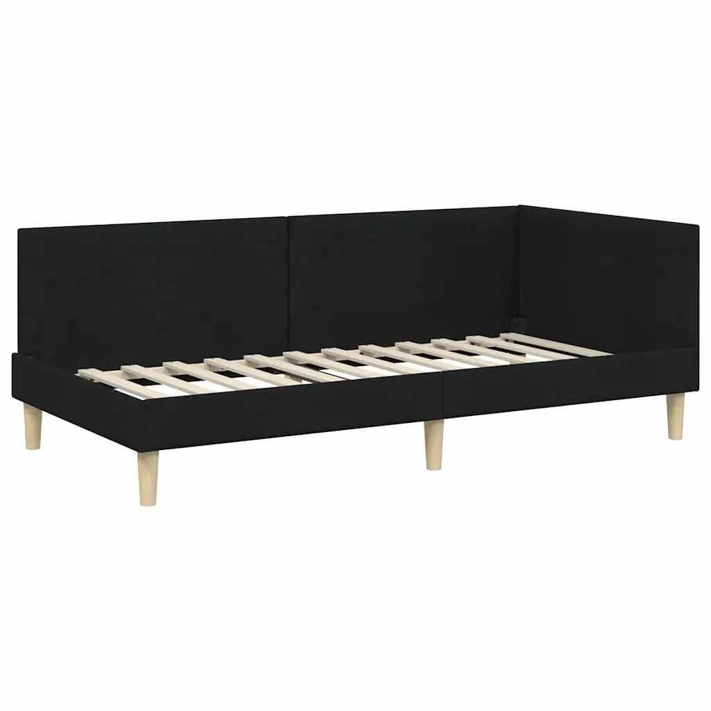 Struttura Letto Angolare con Materasso 2 pcs Verde Tessuto 3393727