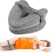 Cuscino per ginocchia ortopedico - Ergonomico - Cuscino da lato per schiena e ginocchia - Memoria di spugna - Supporta schiena e gambe - Rimovibile con cinturino - Supporto per gamba