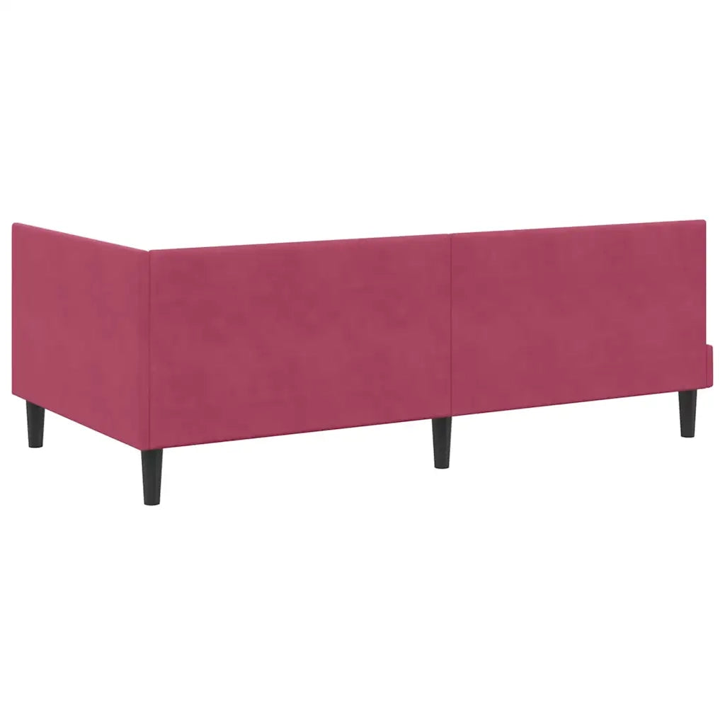 Struttura Letto Angolare con Materasso 2 pcs Verde Velluto 3393992