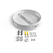 Rosone bianco per sospensione pannelli LED 13cm Videx