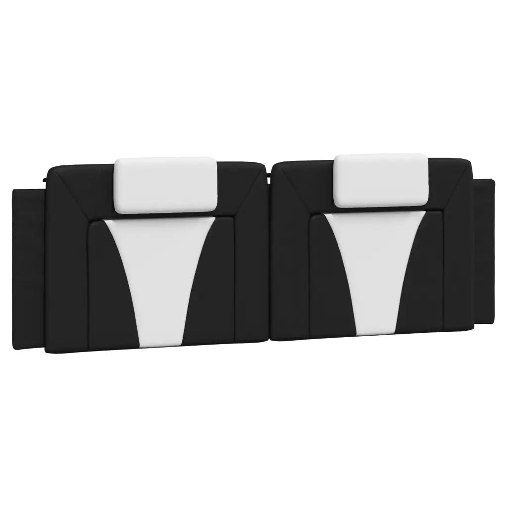 Giroletto Viana con LED senza Materasso Nero e Bianco 160x200 cm 3214034
