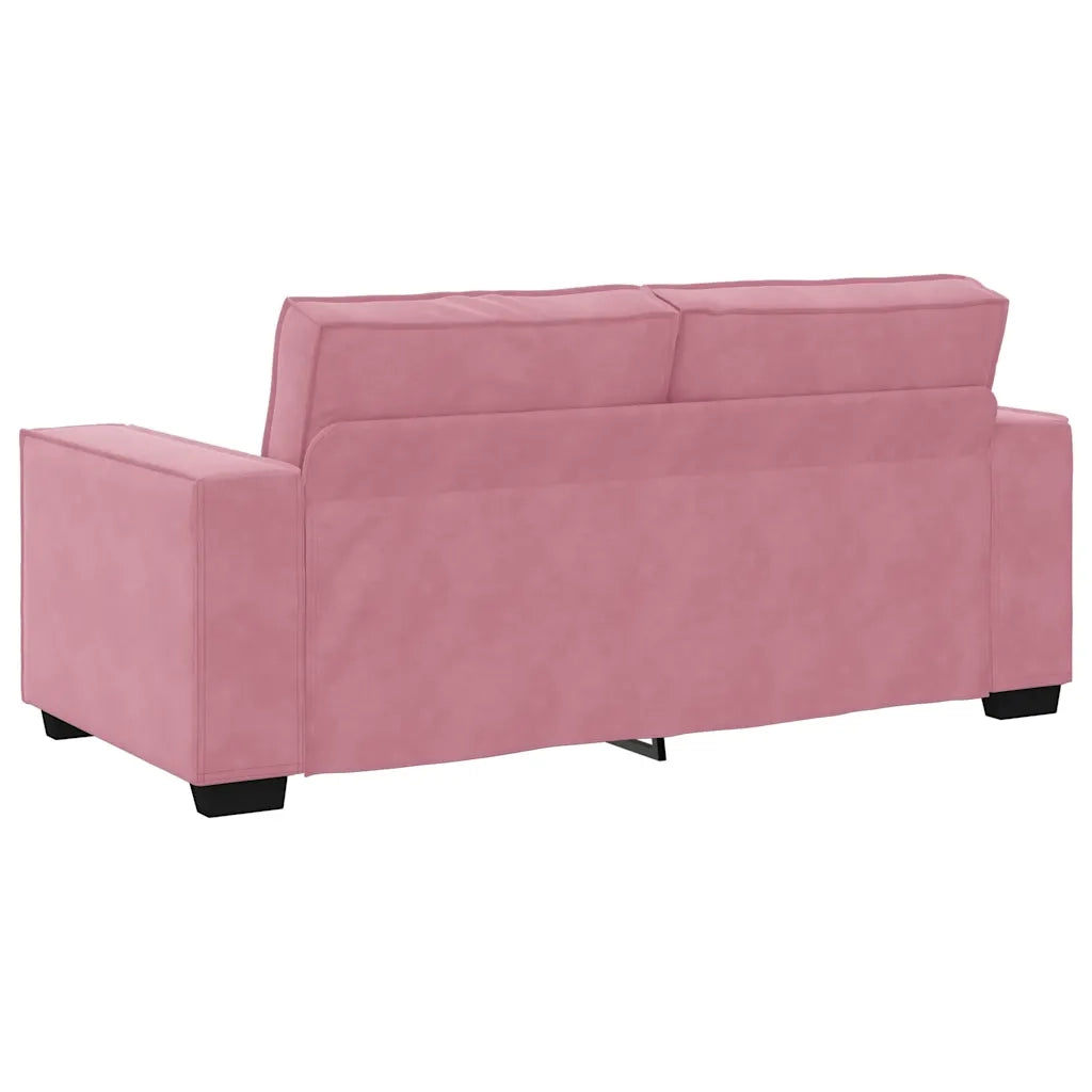 Divano a 2 Posti Rosa 180x78x84 cm in Velluto 4105023