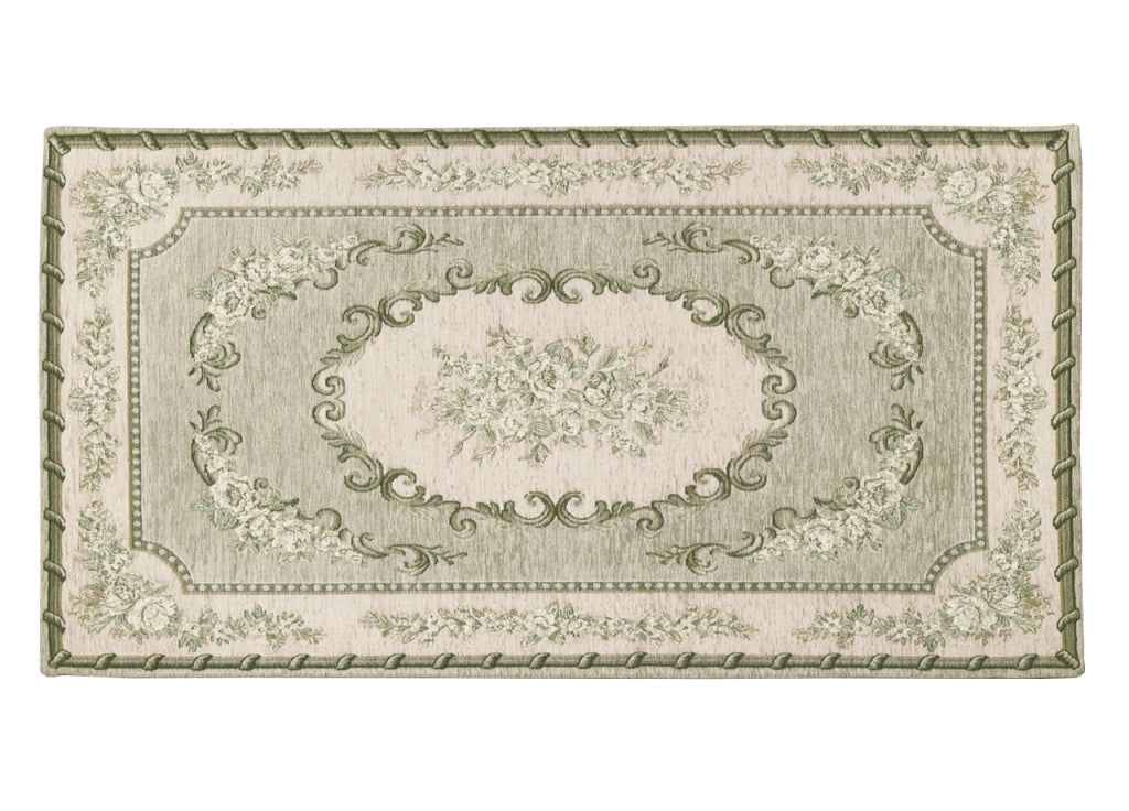 Tappeto Velour Antiscivolo Disegno Operà By Suardi - 140x200 - Verde