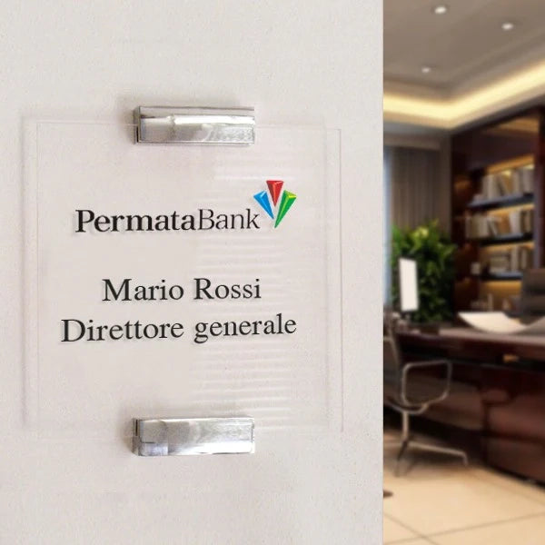 Targa per distanziali spessore 3 mm Personalizzabile - 15 x 15