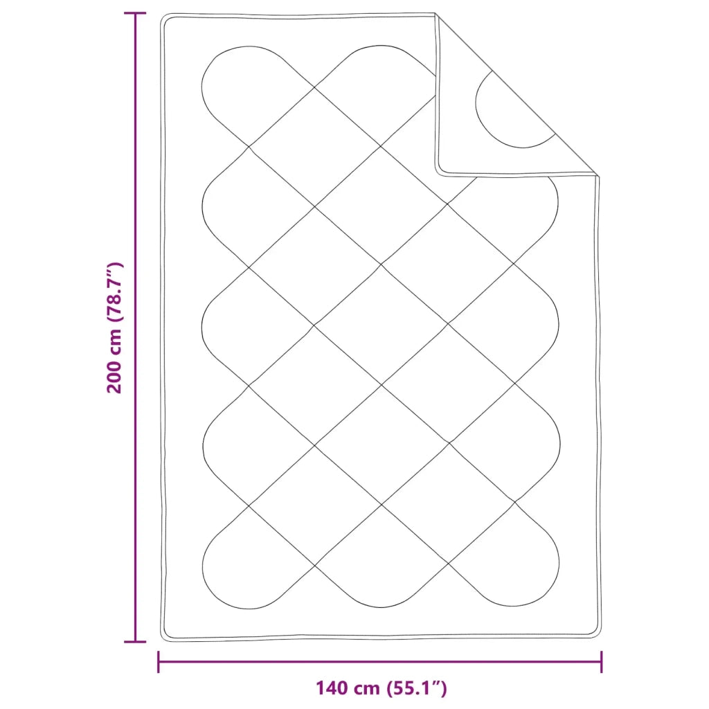 Set di Piumoni con cuscino 2 pcs Bianco Microfibra 3376713