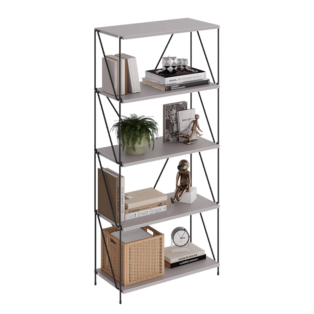 Vicco Scaffale Grigio/nero 60 x 134.5 cm
