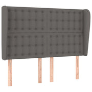 Testiera | Testata ad Orecchio Grigio 147x23x118/128cm in Similpelle