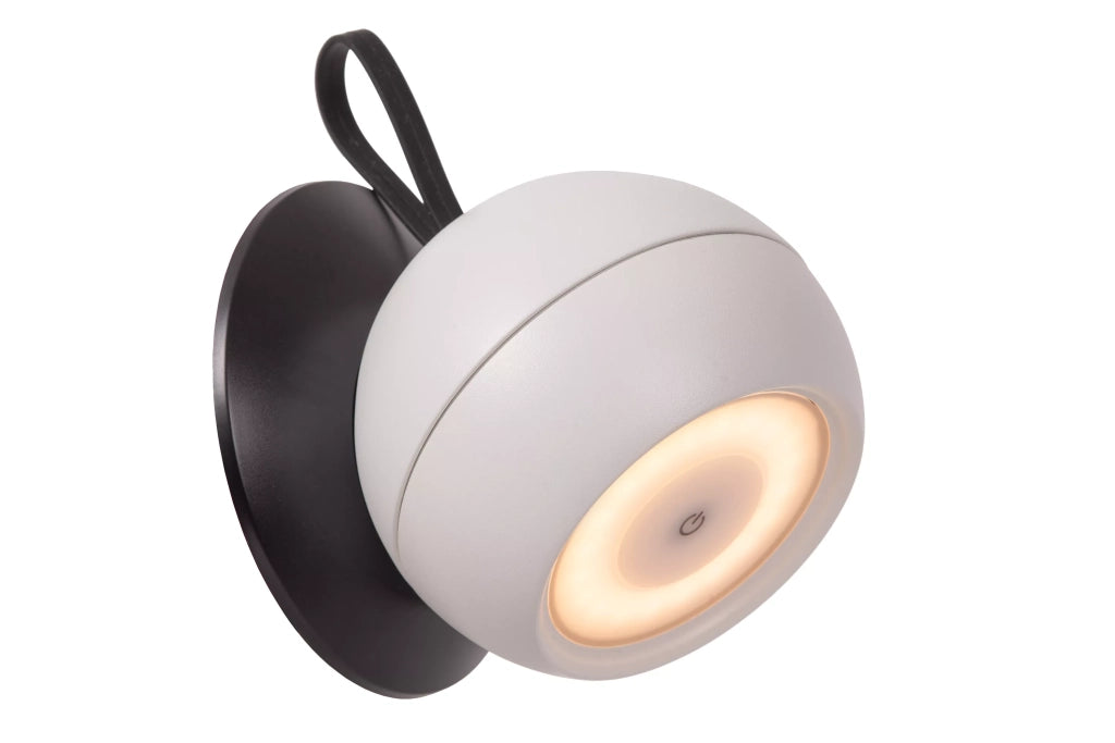 Applique esterno LED 2W 3000K a batteria Lucide Lunex