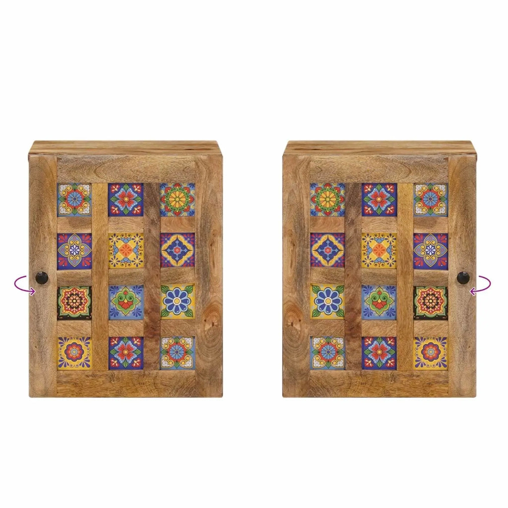 Mobile Appeso da Bagno con porta Naturale 38 x 33 x 48 cm 4018280
