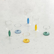 Discobolo Tumbler Set 4 Bicchieri in Vetro Borosilicato Soffiato a Mano Trasparente 34,5 cl Design Elegante per Tavola Formale e Quotidiana