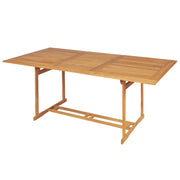 Set da Pranzo da Giardino 9 pz in Legno Massello di Teak 3059566