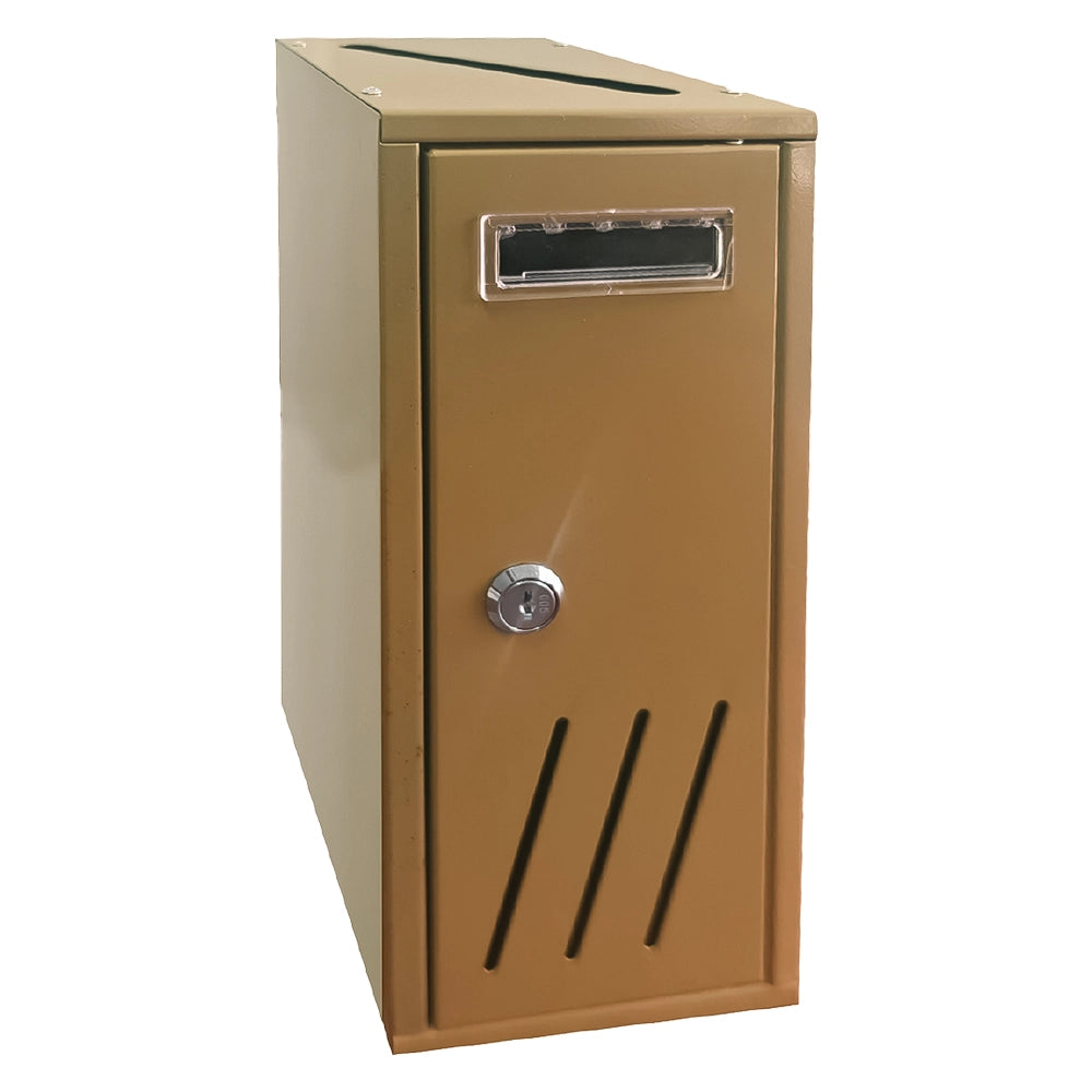CASSETTA POSTALE SINGOLA VERTICALE 1 posto - bronzo- cm. 12x17,5x H. 30  - KASART