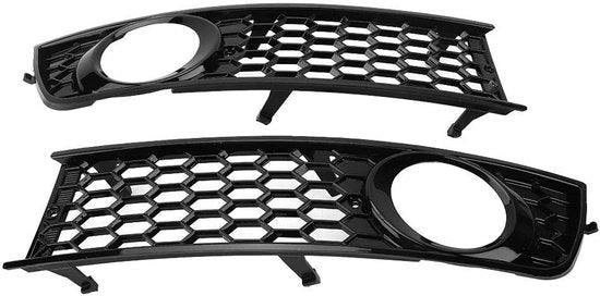 Lampi di Foglio Grille - 2 Pezzi - Bumper Anteriore - Lampi di Foglio Inferiore - Grill - Compatibile con A4 B6 2002-2005