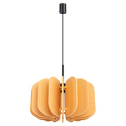 Lampada a sospensione e da terra moderna MULA con paralume in feltro da 45 cm, struttura nera