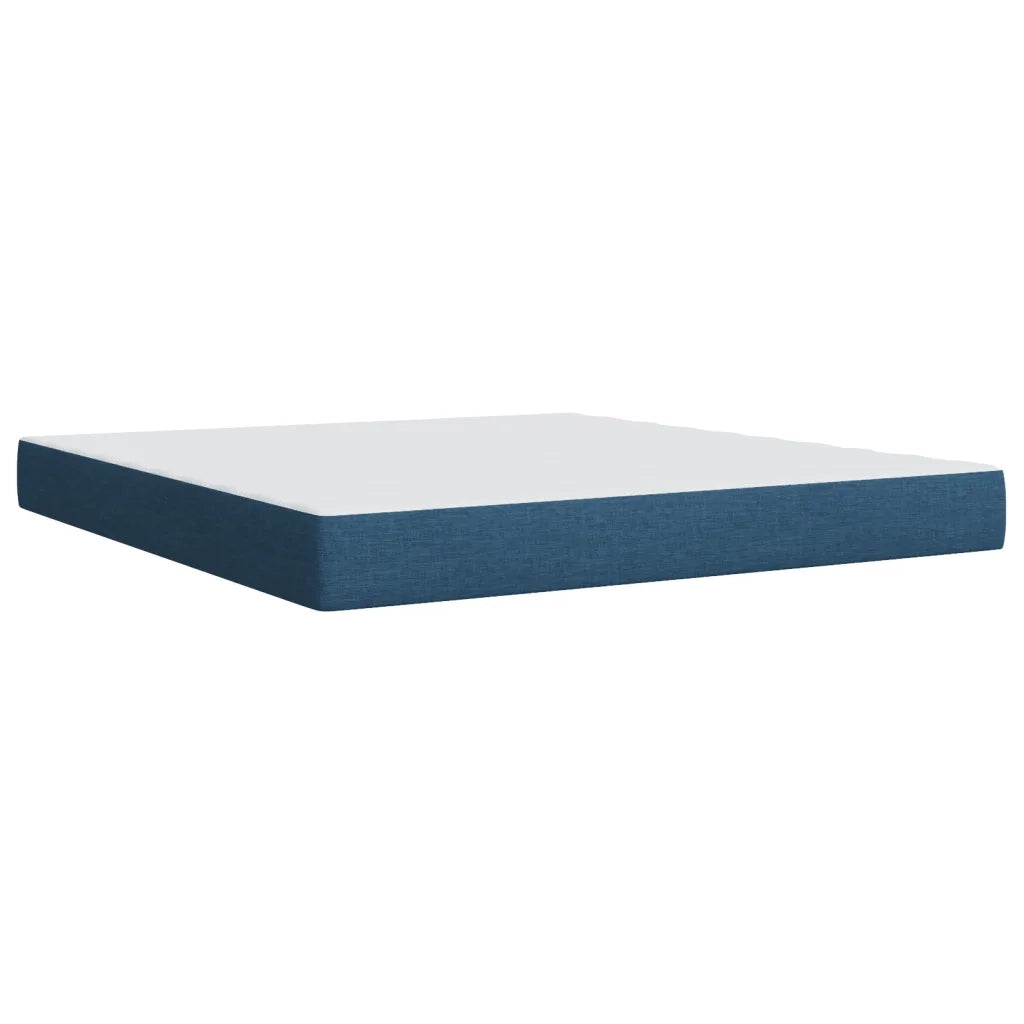 Giroletto a Molle con Materasso Blu 180x200 cm in Tessuto 3286772