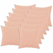 Federa 12 pcs HEERLEN Rosa 40 x 40 cm Bouclé 908487