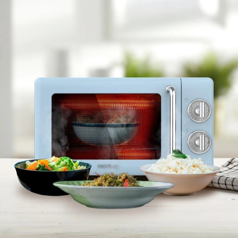 CECOTEC 01706 - Microonde 20l con grill proclean 3110 retro blue