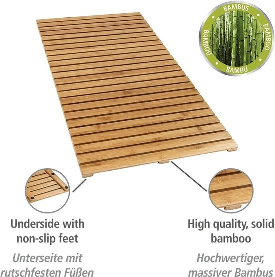 Matte antiscivolo per interno ed esterno - Padrino di bagno in materiale ecosostenibile - Griglia moderna per doccia, bagno e piscina - 100 x 50 cm