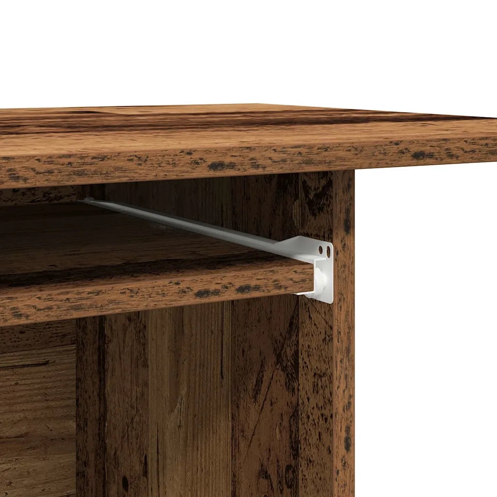 Scrivania da Computer Legno Antico 80x50x75cm Legno Multistrato 856052