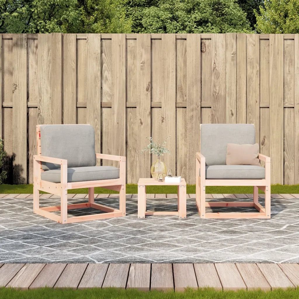 Set Salotto da Giardino 3 pz in Legno Massello di Douglas 832555