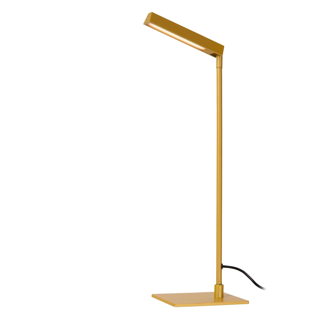 Lampada da scrivania moderna gialla LED dimmer Lucide