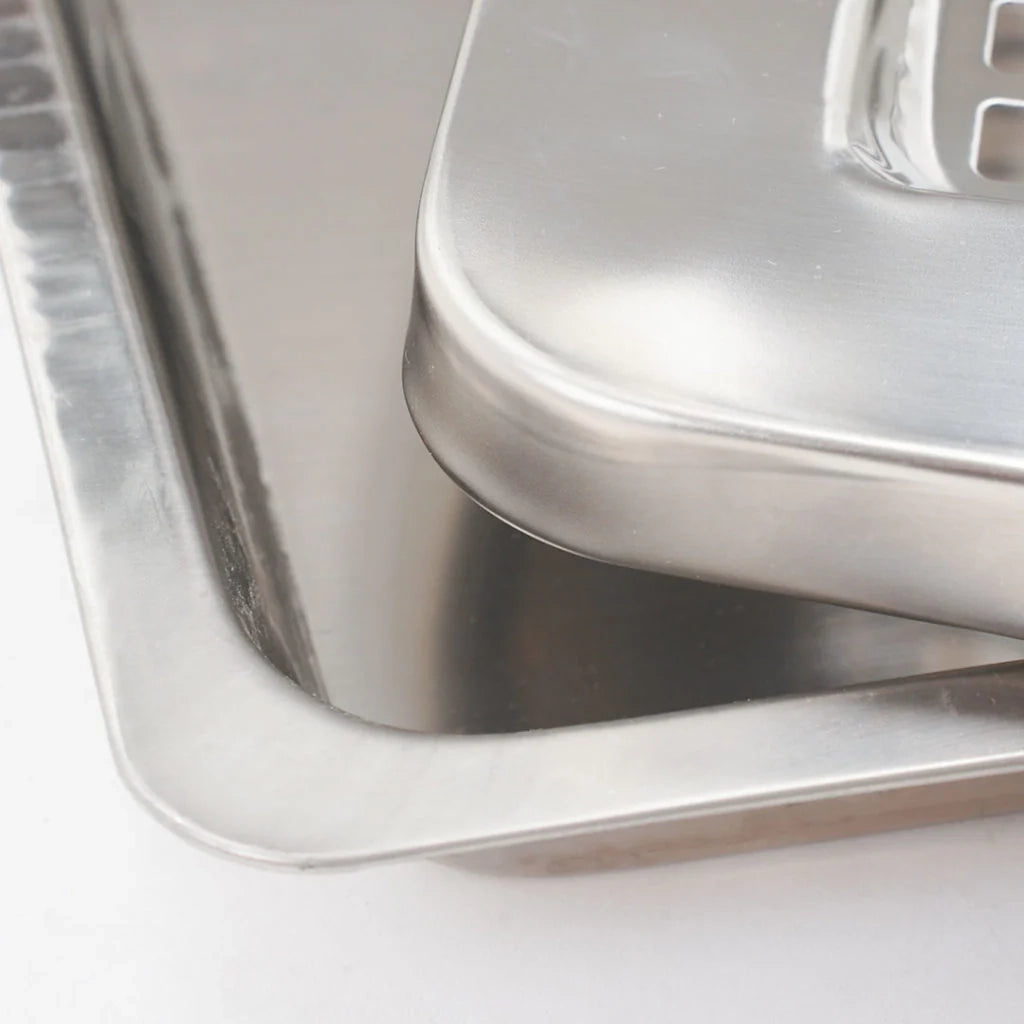 Portacenere e gettacarte rettangolare - Silver