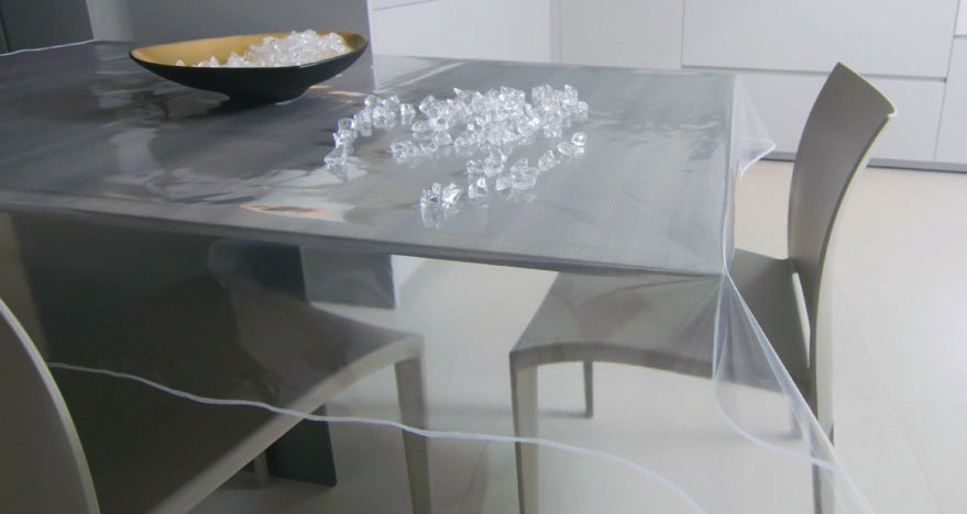 TOVAGLIATO CRISTAL TRASPARENTE Spess. 0,15 mm - H 140 cm - rotolo 30 mt