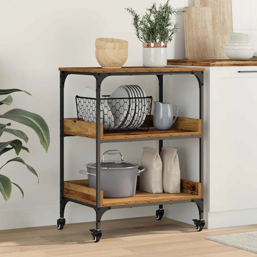 Carrello da Cucina Legno vecchio 60 x 41 x 80.5 cm 883029
