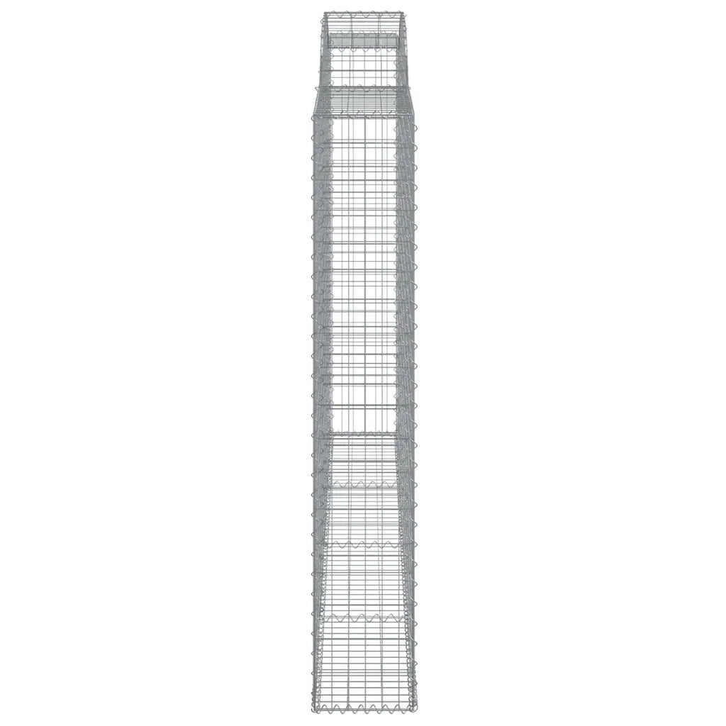 Cesti Gabbioni ad Arco 2 pz 300x30x180/200 cm Ferro Zincato 3146593