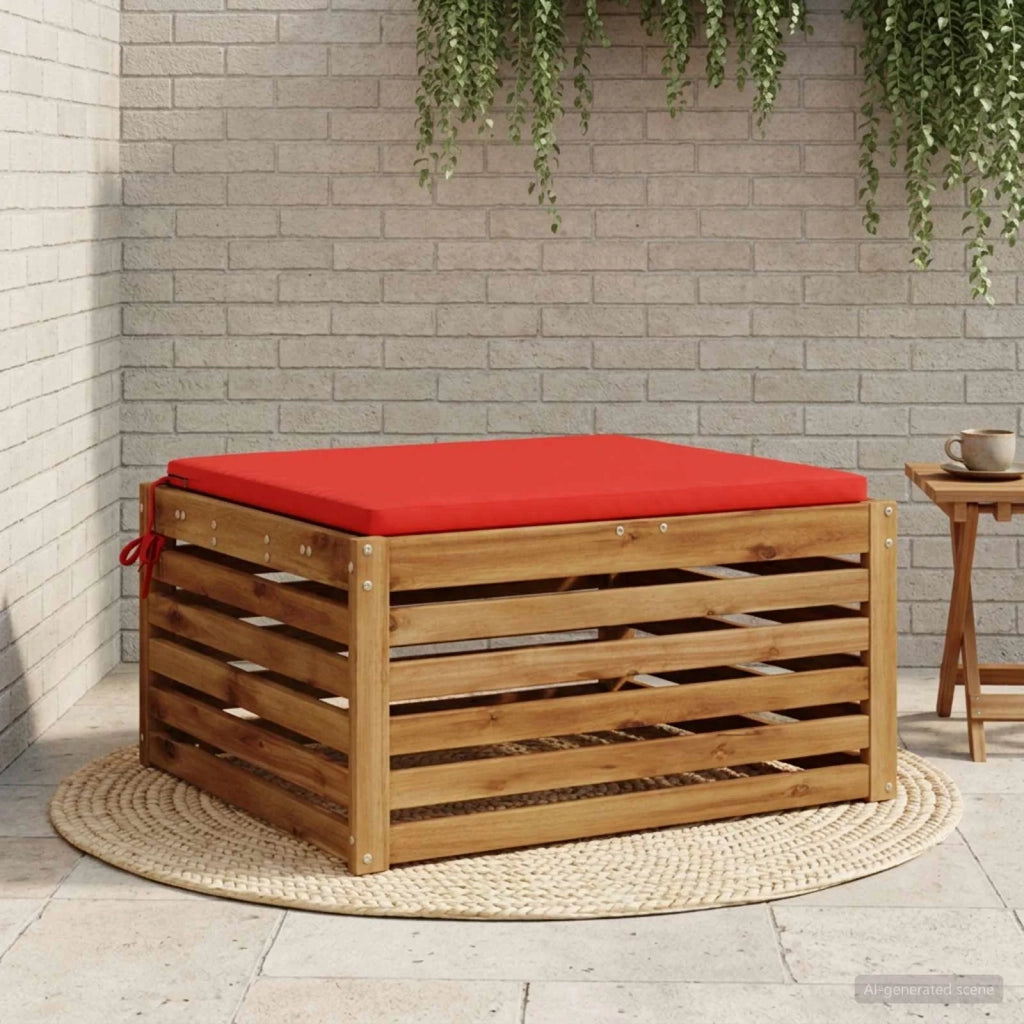Cuscino per Sedia in Unico Pezzo SOEST 100% Poliestere Rosso 944983